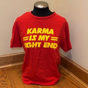 ‘Karma Is My Tight End’ Graphic Tee